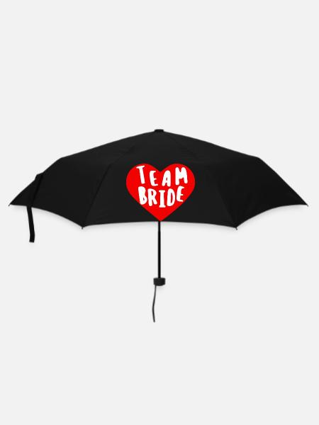 Team Bride Jungesellinnenabschied - Regenschirm (klein) - Schwarz