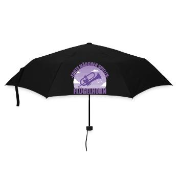 Flügelhorn Musikerin Instrument Mädchen Geschenk - Regenschirm (klein) - Schwarz - Vorne