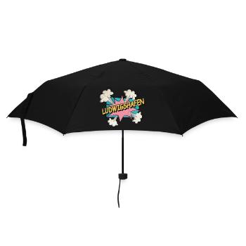 Ludwigshafen Deutschland Stadt Pop Art Comic - Regenschirm (klein) - Schwarz - Vorne