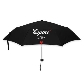 copine au top idée cadeau - Parapluie standard - noir - Devant