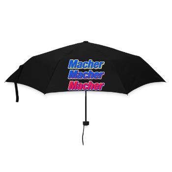 Macher 2 - Regenschirm (klein) - Schwarz - Vorne