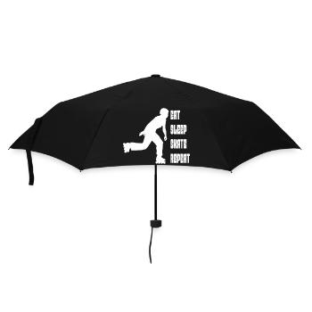 Patin à roulettes Patinage à roues alignées Cadeau patineur à roues alignées - Parapluie standard - noir - Devant