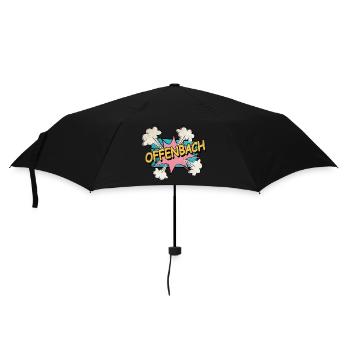 Offenbach Allemagne City Font Pop Art Comic - Parapluie standard - noir - Devant
