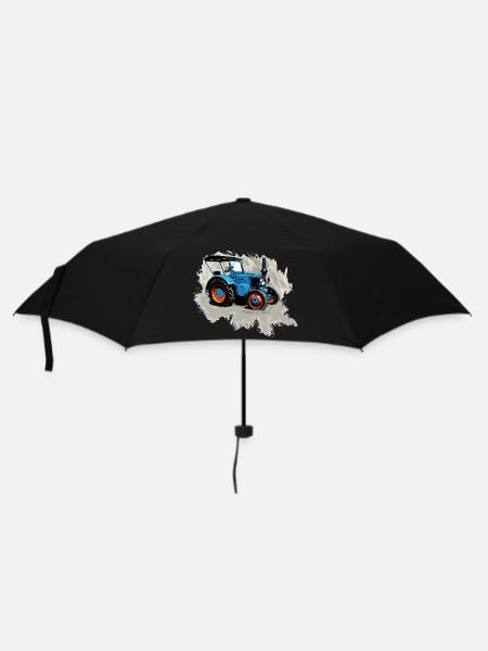 Traktor Lanz - Regenschirm (klein) - Schwarz