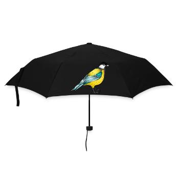 Oiseau - Parapluie standard - noir - Devant