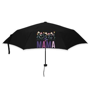 Mama Muttertag T-Shirt - Regenschirm (klein) - Schwarz - Vorne