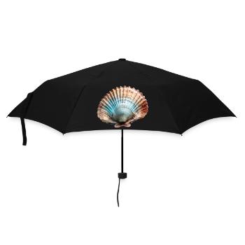 Scallops are also called pilgrim mussels - Umbrella (small) - black - Front