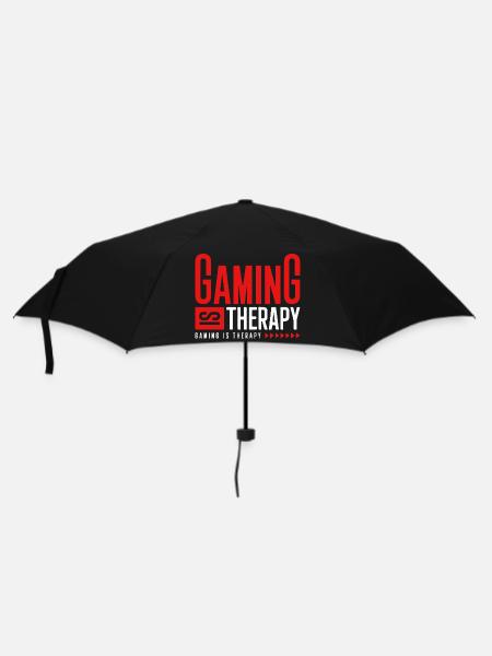 GAMING IS THERAPY - Umbrella (small) - black