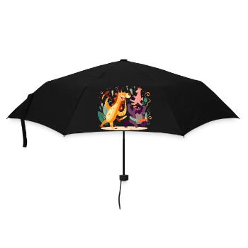 Les animaux en fête n°2 - Parapluie standard - noir - Devant