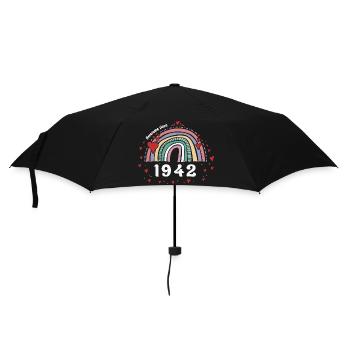 Génial 1942 - 81e anniversaire avec Cute Vintage - Parapluie standard - noir - Devant