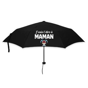 J'vais l'dire à maman, enfant, mère - Parapluie standard - noir - Devant