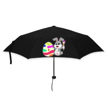 Coloriage de Pâques de Bunny - Parapluie standard - noir - Devant