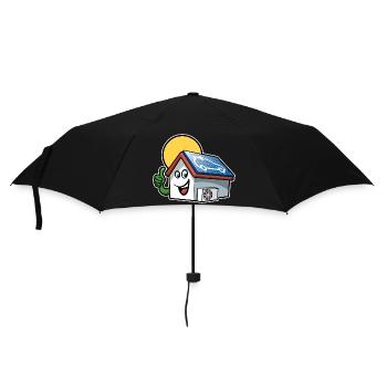 Erneuerbare Energie - Solarzelle - Wärmepumpe - Regenschirm (klein) - Schwarz - Vorne