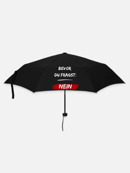 Before you ask: NO! - Umbrella (small) - black