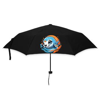 Cute baby seal - Umbrella (small) - black - Front
