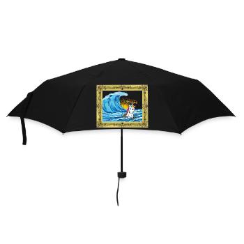 Message d’anniversaire de licorne dans une bouteille - Parapluie standard - noir - Devant