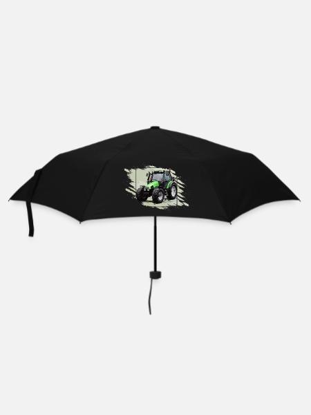 Small Green Tractor - Umbrella (small) - black