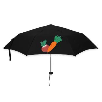 Radish & Carrot - Umbrella (small) - black - Front