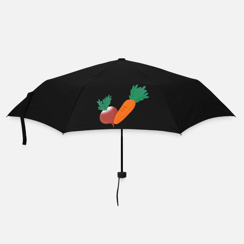 Radis et carotte - Parapluie standard - noir