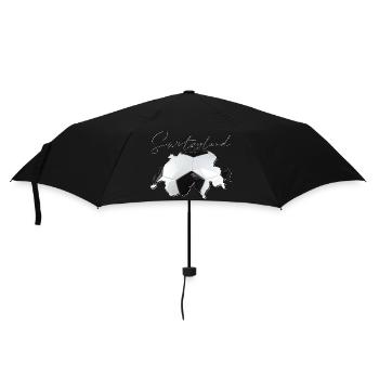 Carte de la Suisse – Real Football FR - Parapluie standard - noir - Devant