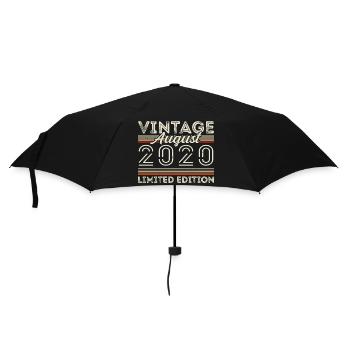 August 2020 Legende seit August 2020 Vintage 2020 - Regenschirm (klein) - Schwarz - Vorne