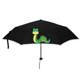 Funny snake - Umbrella (small) - black - Front