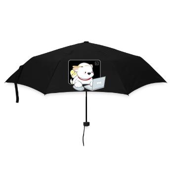 Dog Korean - Japanese Style 05 - Umbrella (small) - black - Front