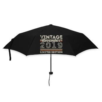 November 2019 Birthday Vintage November 2019 - Umbrella (small) - black - Front