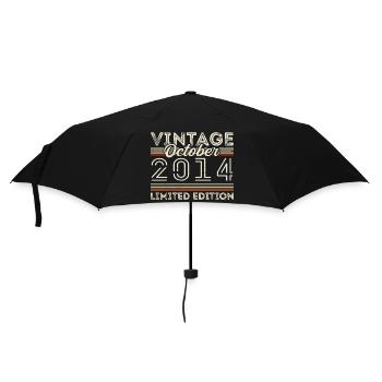 Octobre 2014 Geburtstag Octobre 2014 Cadeau d’anniversaire - Parapluie standard - noir - Devant