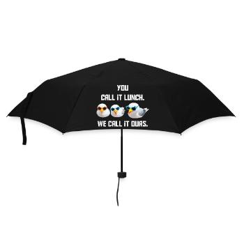 Du nennst es Mahlzeit - Wir nennen es Unser - Regenschirm (klein) - Schwarz - Vorne