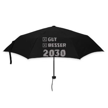 Year 2030 - Umbrella (small) - black - Front