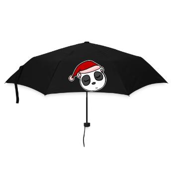 Panda Christmas Christmas Advent - Umbrella (small) - black - Front
