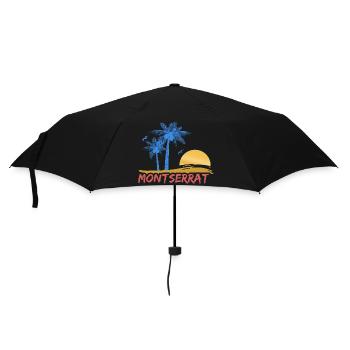 Strand Montserrat - Regenschirm (klein) - Schwarz - Vorne