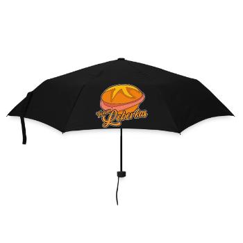 Team Leberkas – Das perfekte T-Shirt für Leberkäse - Regenschirm (klein) - Schwarz - Vorne