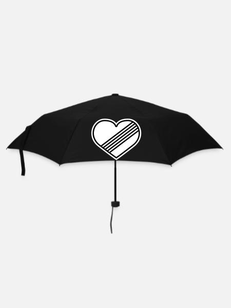 Full throttle heart against speed limit - Umbrella (small) - black