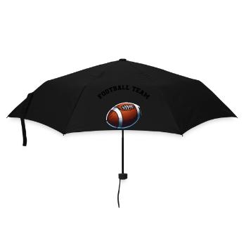 football team - Regenschirm (klein) - Schwarz - Vorne