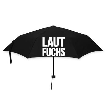 LAUTFUCHS - Regenschirm (klein) - Schwarz - Vorne