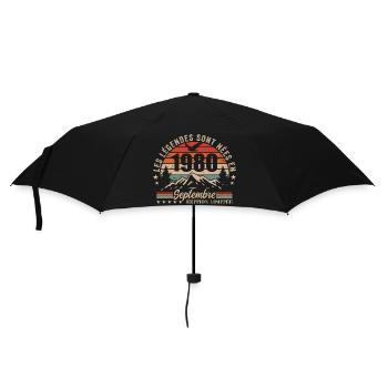 légendaire depuis septembre 1980 | septembre 1980 - Parapluie standard - noir - Devant