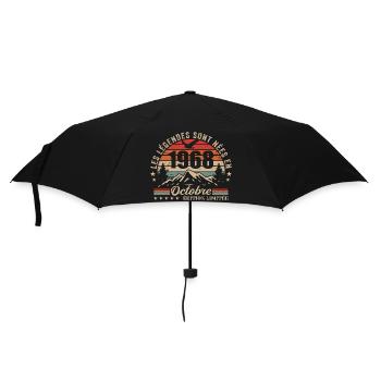 Octobre 1968 Cadeau Anniversaire 1968 October 1968 - Parapluie standard - noir - Devant