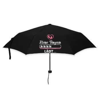 Bald Mama KLEINE TÄNZERIN LÄDT Werdende Mutter - Regenschirm (klein) - Schwarz - Vorne