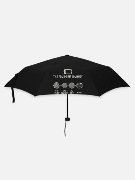 Der Vier-Schritte-Schleifprozess - Regenschirm (klein) - Schwarz