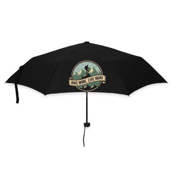 Hiking Vintage Motif for Mountain Lovers - Umbrella (small) - black - Front