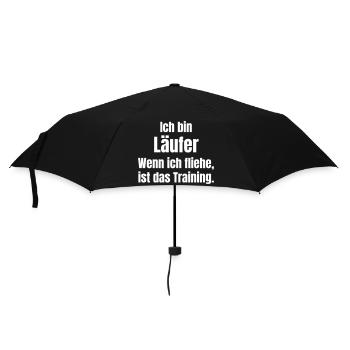 I am a runner training motivation - Umbrella (small) - black - Front