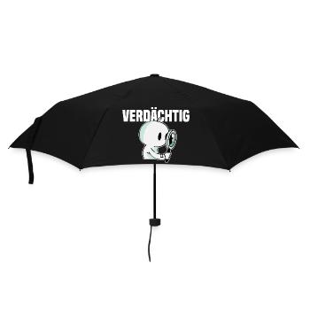 Detektiv - Regenschirm (klein) - Schwarz - Vorne