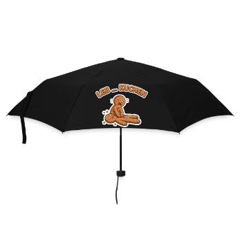 Dessin animé de paramédic en pain d’épices gâteau - Parapluie standard - noir - Devant