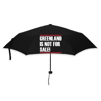 Greenland Is Not For Sale - Regenschirm (klein) - Schwarz - Vorne