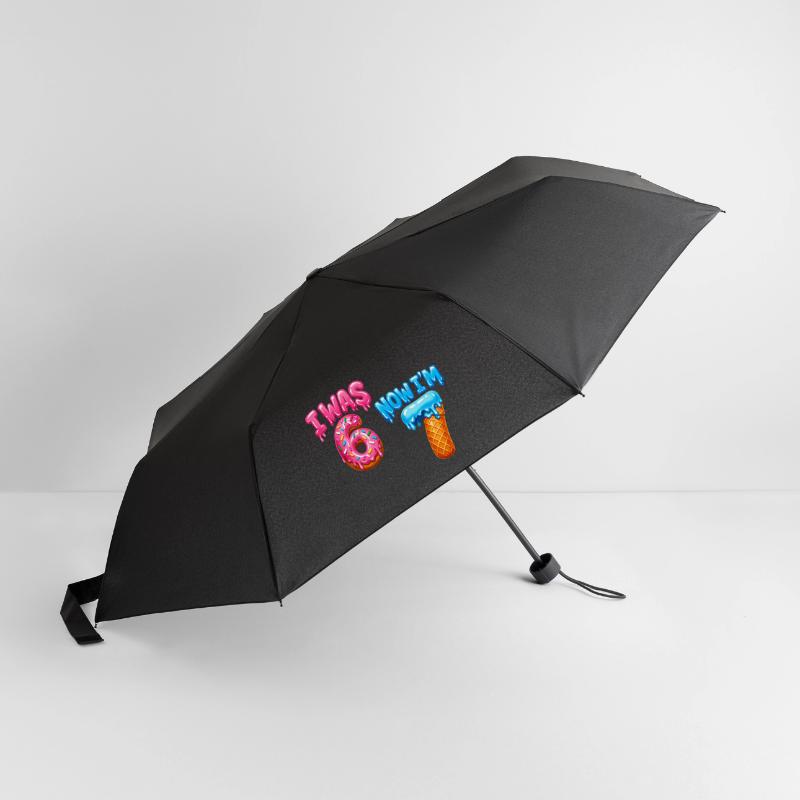 7e anniversaire, garçon de 7 ans, j’avais 6 ans maintenant dans 7 ans Parapluie standard