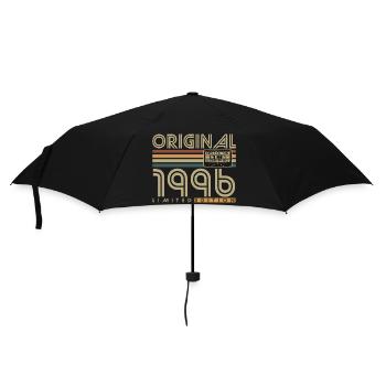 Original 1996 Jahrgang Vintage Geburtstag Geschenk - Regenschirm (klein) - Schwarz - Vorne
