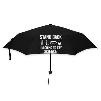 Wissenschaft Humor Shirt für Chemie Fans - Regenschirm (klein) - Schwarz - Vorne