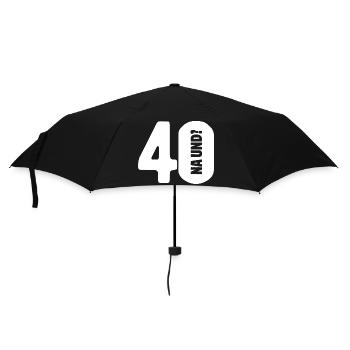 40 So what? Not so bad - birthday - Umbrella (small) - black - Front